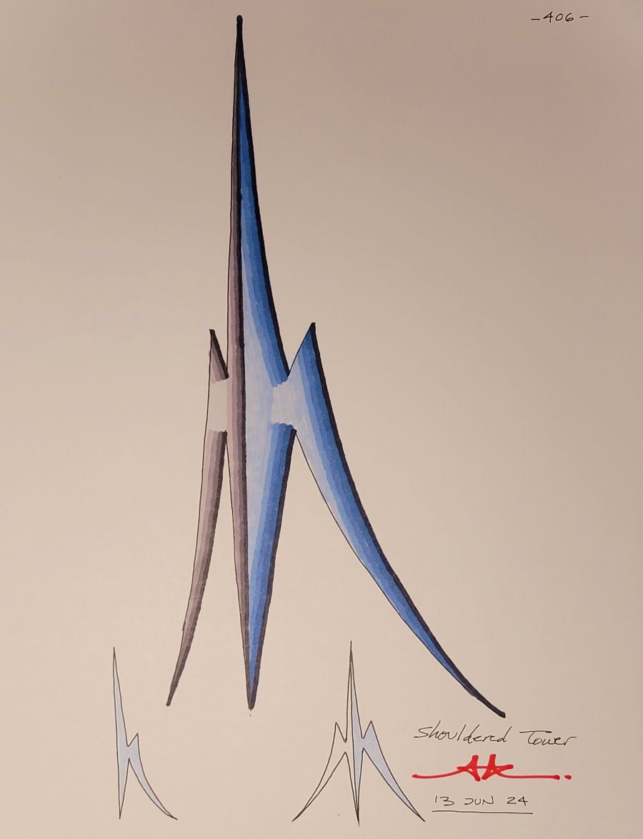 SHOULDERED TOWER